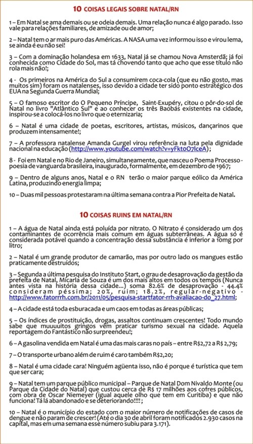 10 coisas legais e ruins sobre Natal - Natal/RN - Jean Sartief