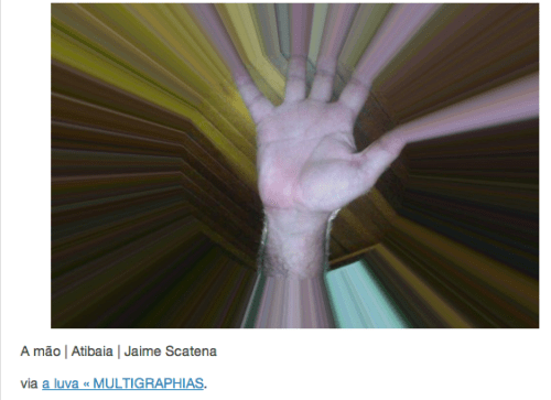 A Mão via a Luva | Multigraphias | Jaime Scatena A Mão via a Luva | Multigraphias | Jaime Scatena