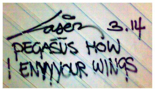 Pegasus how I envy your wings | London | R.Cambusano
