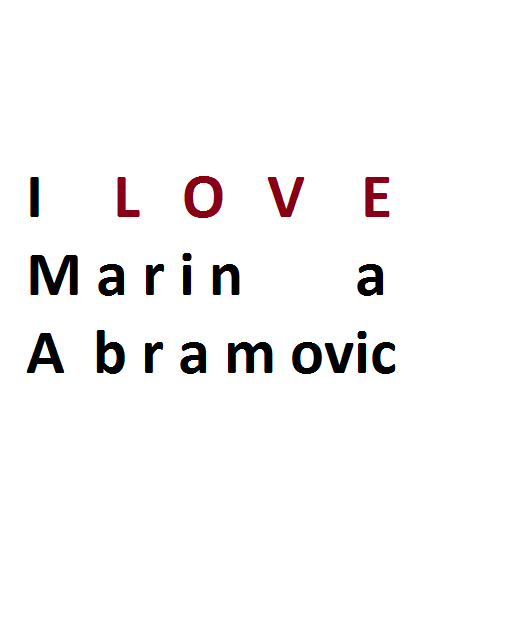 Marina Abramovic EVERYWHERE | gABRIELA cANALE