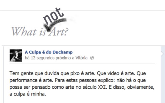 A culpa é do Duchamp | webland | Gabriela Canale