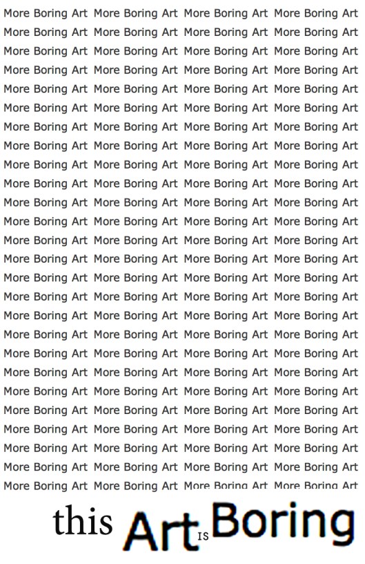 this is boring art | London | R.Cambusano