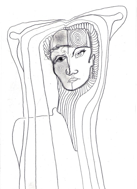 retrato de Anna Netrebko para Josafá Crisóstomo | drawing | ygor raduy