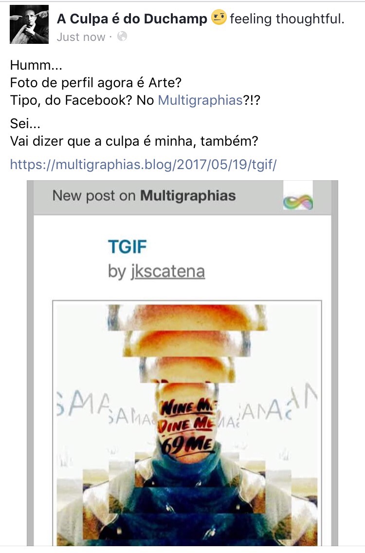 Feeling Curious | Facebookland | R. Mutt